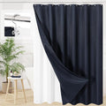 3 in 1 Shower Curtain Set, Waterproof Fabric Shower Curtains by Unknown