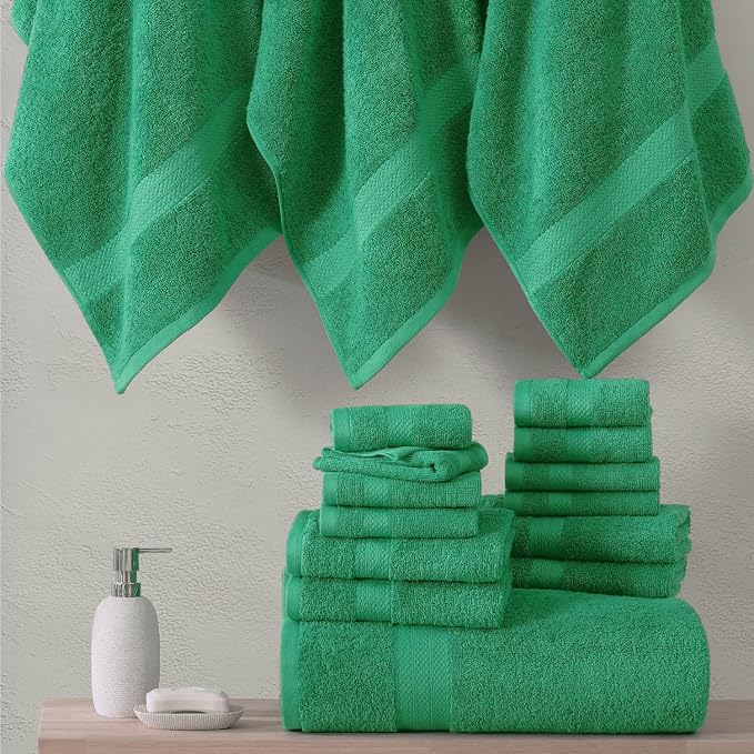 LANE LINEN 100% Cotton 16 Piece Bath Towel Set - Image 5