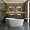 Freestanding Bathtubs 59 inch Acrylic Free Standing Soaking Tub by GarveeLife