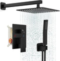 Black Shower Faucet Set, Rainfall Shower System by FPXRNG