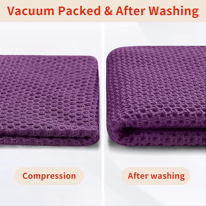 Homaxy 100% Cotton Waffle Weave Kitchen Dish Cloths, Ultra Soft Absorbent Quick - Image 7