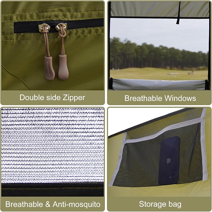 Vidalido Outdoor Camping Shower Tent Easy Setup Privacy Tent Changing Room - Image 8