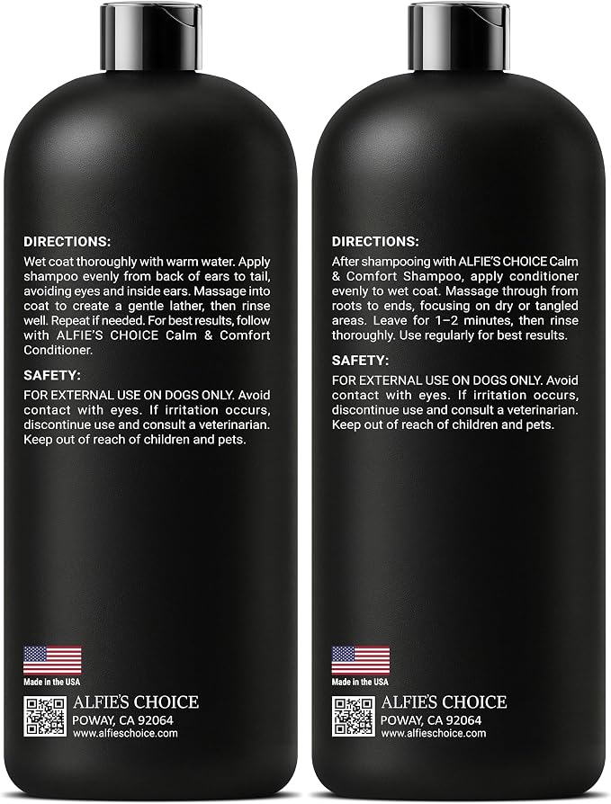 ALFIE'S CHOICE Calm & Comfort Dog Shampoo & Conditioner Set | 16 fl oz Each | - Image 9