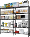 5 Tier Storage Racks Shelving, Heavy Steel Pantry Shelves, Adjustable Wire by Unknown