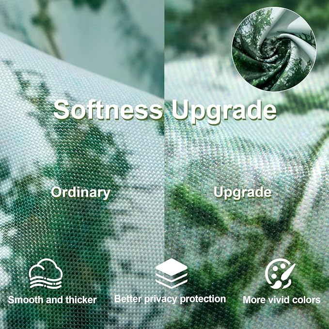 ORTIGIA Green Misty Forest Heavy Duty Shower Curtain - Image 3