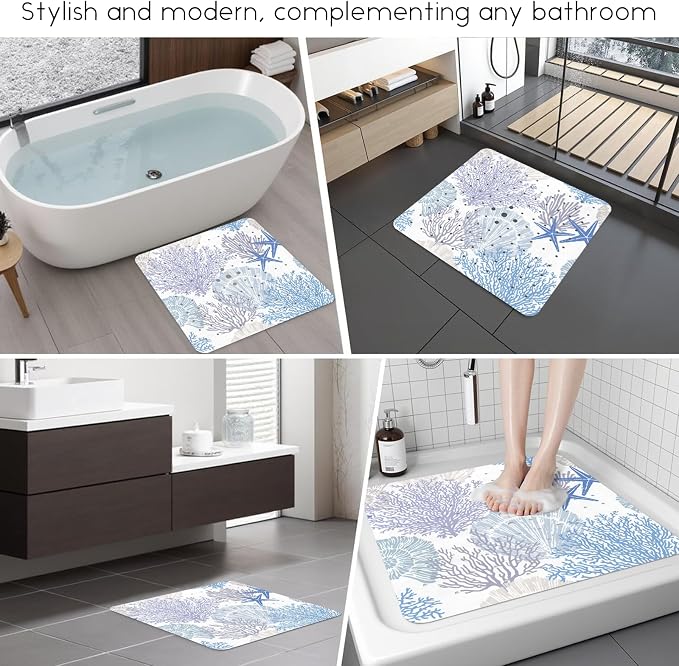 Bathtub Mat Non Slip, Square Bath tub Mat Shower Floor Mat - Image 6