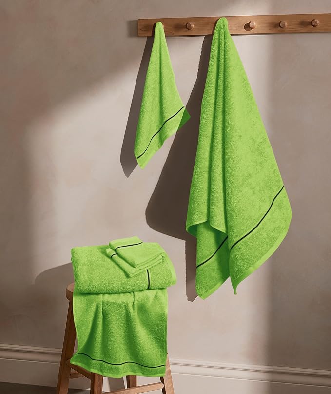 MyOwn Ultra Soft 6 Pack Cotton Towel Set, Contains 2 Bath Towels 28x55 inch - Image 3