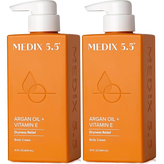 Medix 5.5 Argan Oil + Vitamin E Cream Anti Aging Skin Care Moisturizer Body by Medix55