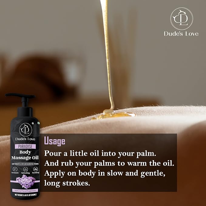 Organic - Lavender Floral Edible Full Body Massage Oil - Relaxing, Calming | No - Image 6