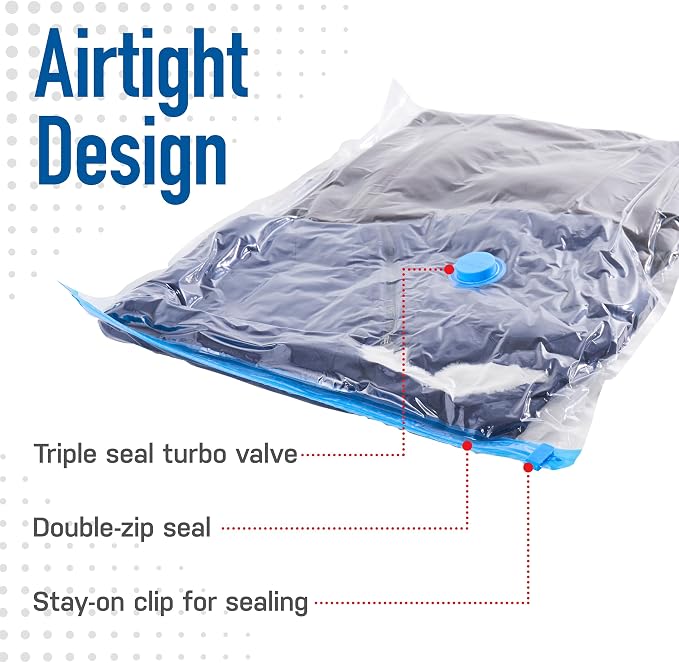 4 Pack Variety Vacuum Storage Bags - Image 4