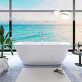 67" Free Standing Tub, Pure Acrylic Freestanding Bathtub, Stylish Stand Alone by Sylonwill