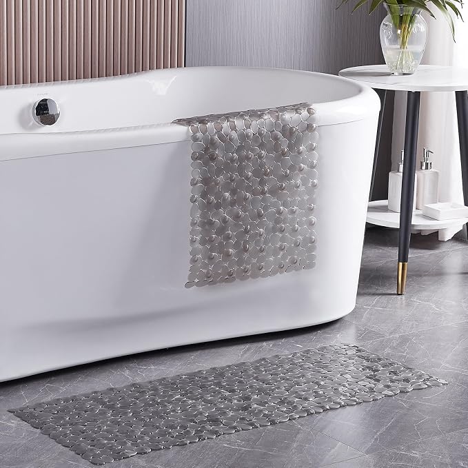 Bath Shower Mat Non Slip: Extra Large Pebble Bathtub mat - Image 3