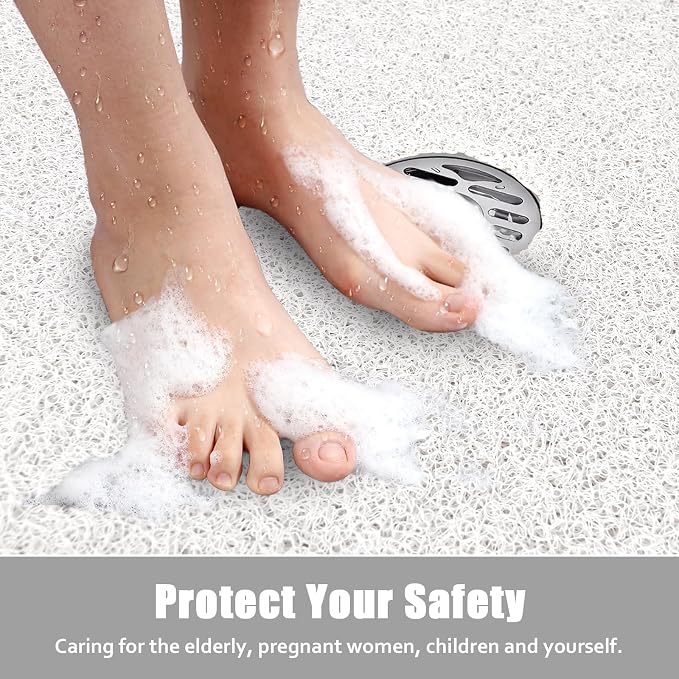 Square Shower Mat Non Slip: 27x27 Inch Extra Large Shower Floor Mat - Image 7