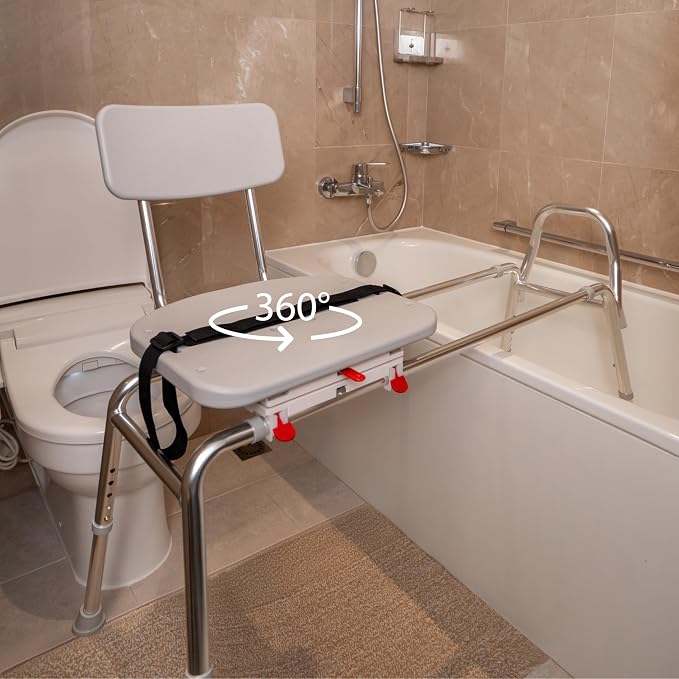 Eagle Health Supplies Sliding Shower Chair Tub Transfer Bench - Image 6