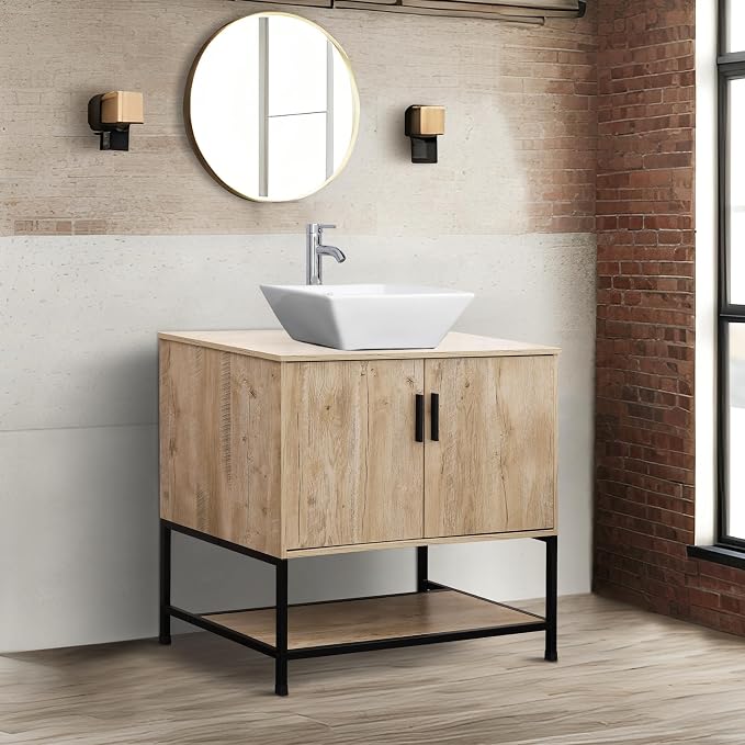 UEV Rustic Oak 36" Bathroom Vanity - Image 3