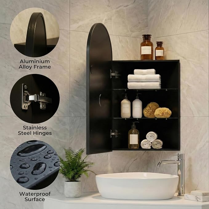 LED Corner Medicine Cabinet - Image 6