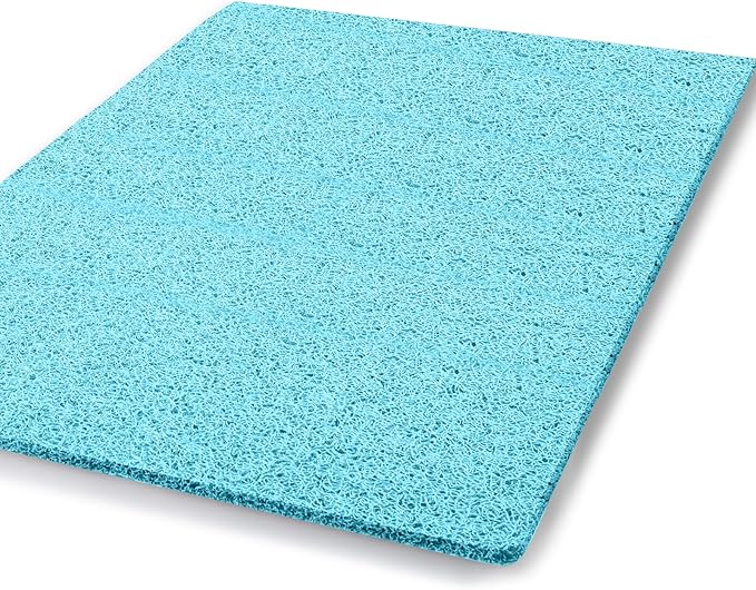 godehone Shower Mats Non Slip Without Suction Cups, PVC Loofah Bathroom Mats by godehone