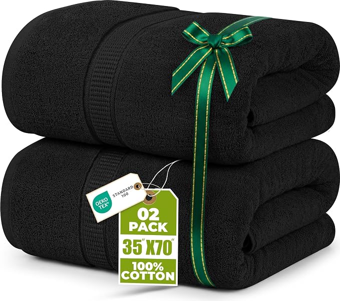 Utopia Towels - Luxurious Jumbo Bath Sheet 2 Piece - 600 GSM 100% Ring Spun by UTOPIATOWELS