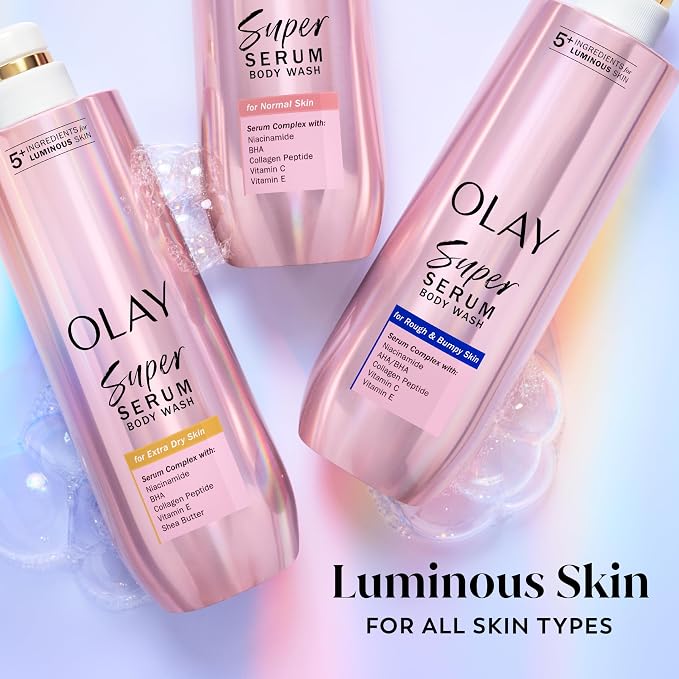 Olay Super Serum Body Wash for Normal Skin, 24hr Long Lasting Hydration - Image 11