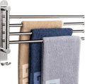 NearMoon Swivel Towel Rack, 13.8" Thicken 304 Stainless Steel 4-Arm Towel Bar by NearMoon