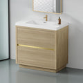 36 Inch Bathroom Vanity with Sink, Single Sink Bathroom Vanity, Freestanding by VUMALL