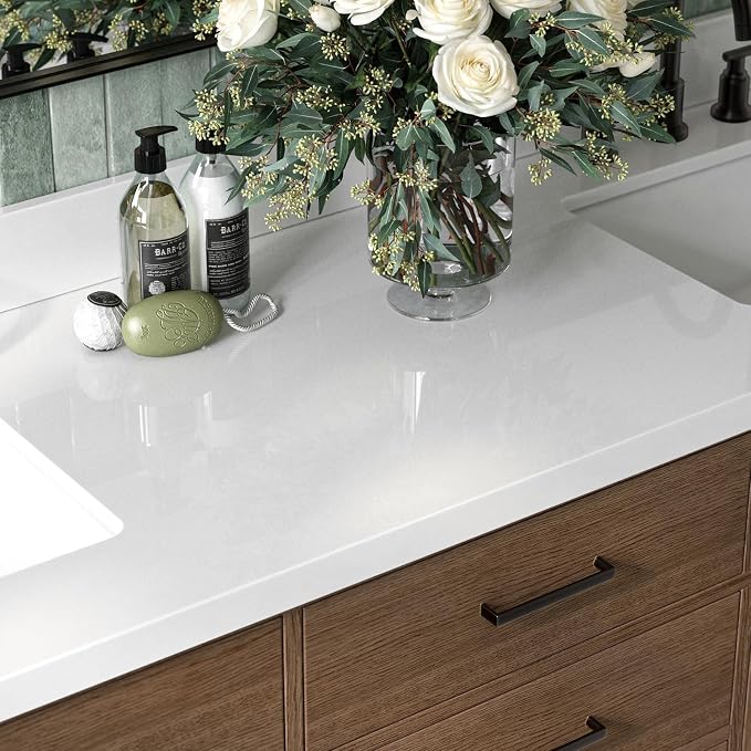 ARIEL Hepburn 73 Inch Double Rectangle Sink Bathroom Vanity - Image 3