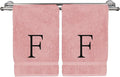 Monogrammed Hand Towel, Personalized Initial Gift, Extra Absorbent 100% Turkish by BareCotton