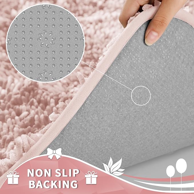 Yimobra Toilet Rugs U Shaped Washable, Extra Thick Soft Absorbent Chenille - Image 5