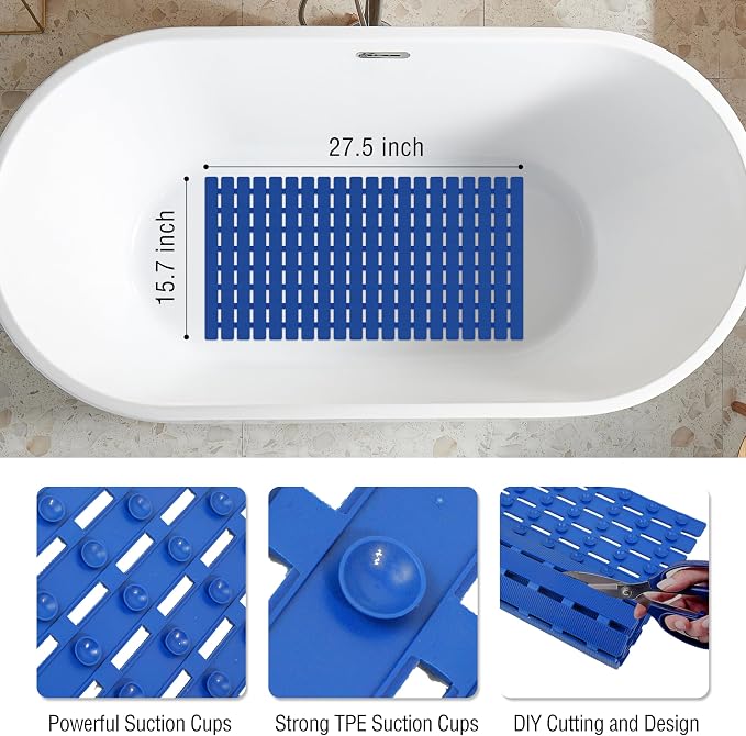 MBOSS Bath Tub Shower Mat Non Slip Bathtub Mats - Image 3