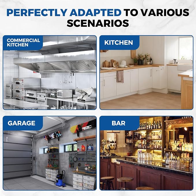 Profeeshaw Stainless Steel Shelf Wall Mounted Commercial Stainless Steel - Image 6