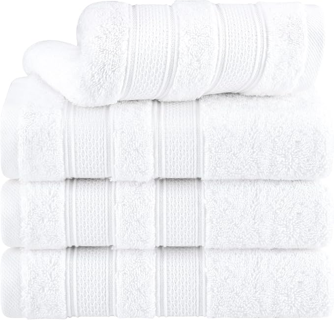 American Soft Linen Salem 100% Cotton Turkish 4 Piece Hand Towels by AmericanSoftLinen
