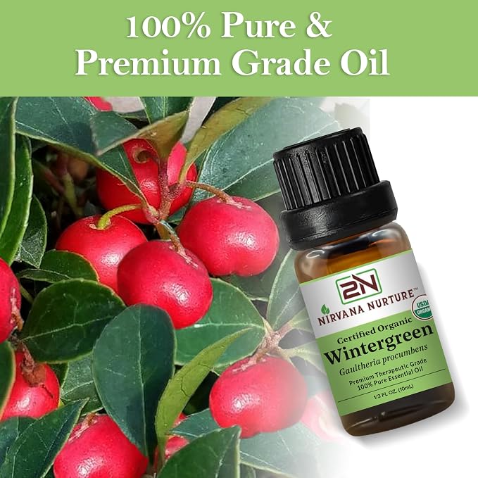Wintergreen Essential Oil USDA Certified Organic, 100% Pure Natural Premium - Image 5