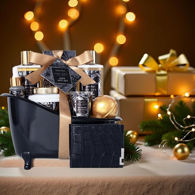 Gift for Dad Spa Gifts for Men, Bath & Body Kit, Spa Gift Set, Man Spa Basket - Image 4