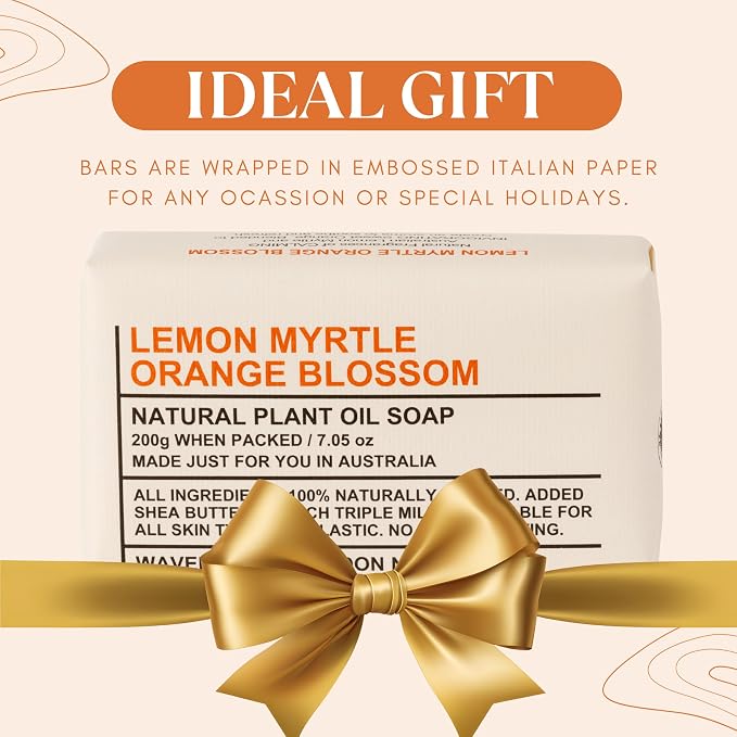 Wavertree & London Lemon Myrtle & Orange Blossom Scented Natural Soap Bars - Image 6