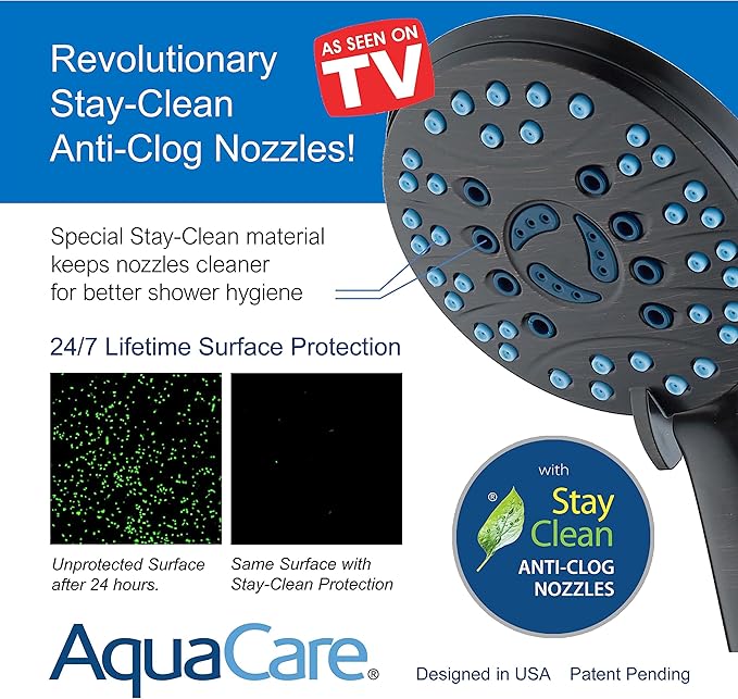 Hotel Spa AquaCare As-Seen-On-TV High Pressure 48-setting Rain & Handheld 3-way - Image 5