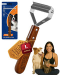 Dog Brush for Shedding 20 Blade Dematting Tool Pet Brush, Undercoat Rake for by KIZOESLO