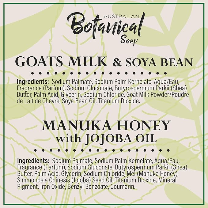 Australian Botanical Goats Milk Soap and Manuka Honey 6.6 OZ, Triple Milled - Image 8