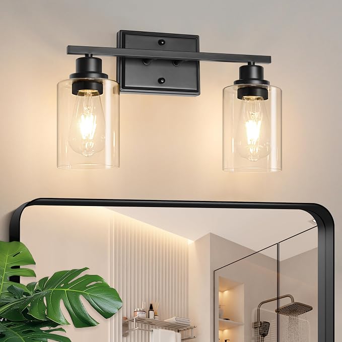 Unicozin 2 Light Bathroom Light Fixtures, Modern Vanity Lights Over Mirror by Unicozin