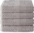 Texere 100% Organic Cotton Diamond Jacquard 700 GSM Luxury Bath Towel Sets by TexereSilk