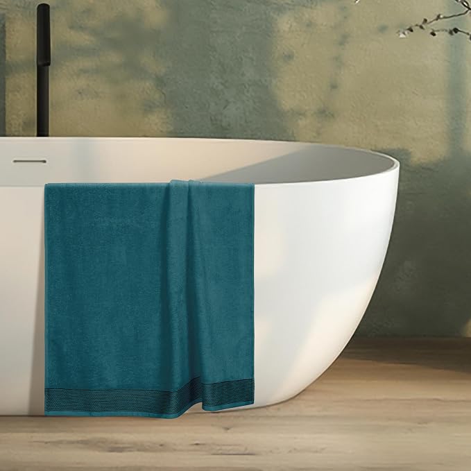Belizzi Home Cotton 2 Pack Oversized Bath Sheet 35 x 70, Large Bath Sheet - Image 4