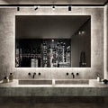 TETOTE 40 x 32 Inch LED Backlit Bathroom Vanity Mirror, Touch Button, Water by TETOTE