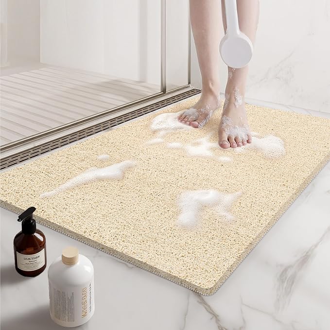 Non Slip Shower Mats for Inside Shower, 17x30 Inch, Anti-Slip Bathtub Mats for by Mecko