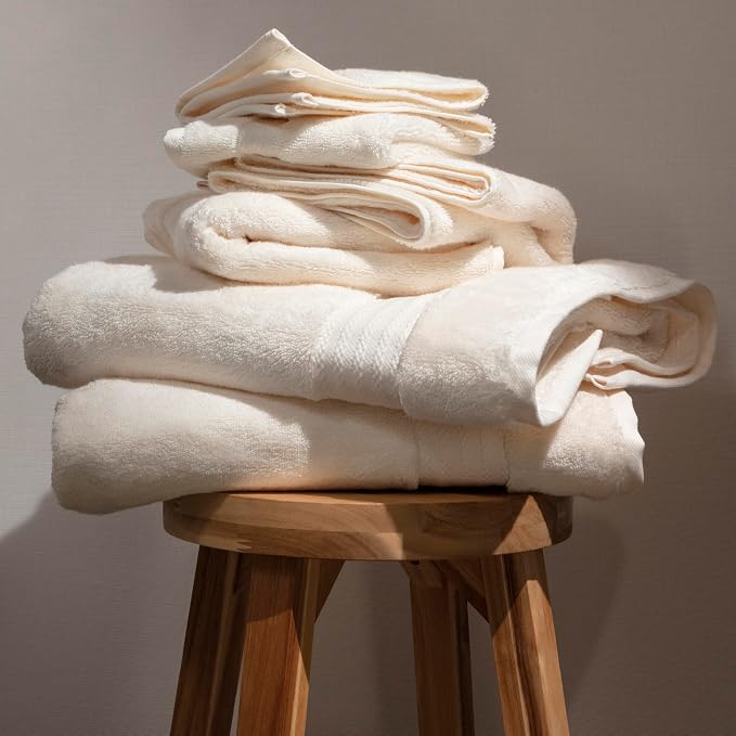 Fabdreams 100% Organic Cotton Bath Towel Set of 6 700 GSM Hotel Premium Plush - Image 5