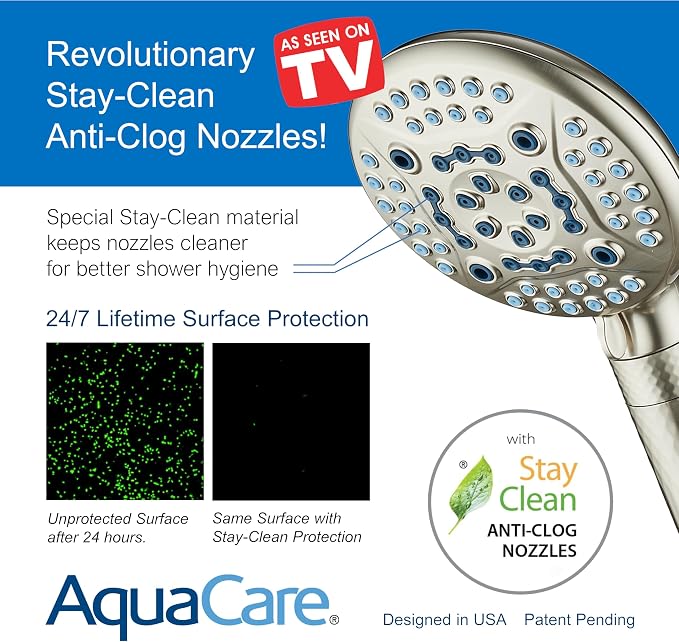 AquaCare High Pressure 6-way Dual Shower Head Combo - Image 8