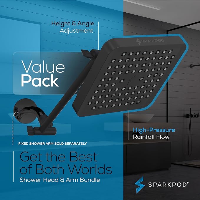 SparkPod Square Rain Shower Head - Image 3