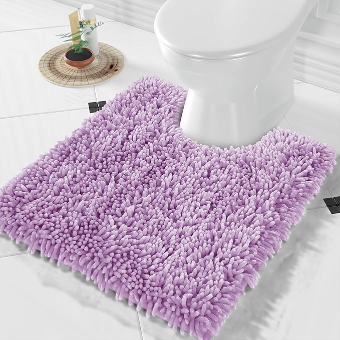 Yimobra Toilet Rugs U Shaped Washable, Extra Thick Soft Absorbent Chenille by Yimobra