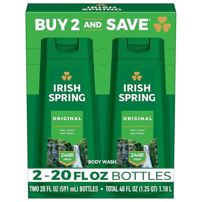 Irish Spring Original Clean Body Wash, 20 Oz, 2 Pack by IrishSpring