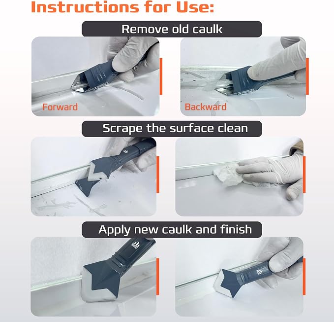 DCP Donseal 3 in 1 Caulking Tool Kit – Silicone Caulking Tool - Image 5