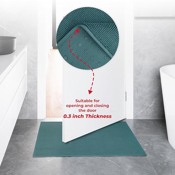 American Soft Linen Bath Rug, 17 in 24 in 100% Cotton Bath Mats Rugs - Image 7