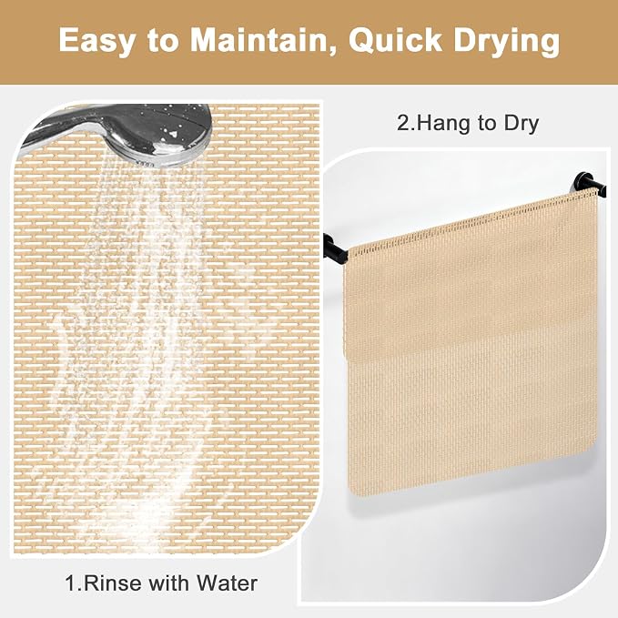 Extra Large Shower Mat: 47"x32" Non Slip Shower Mats - Image 7
